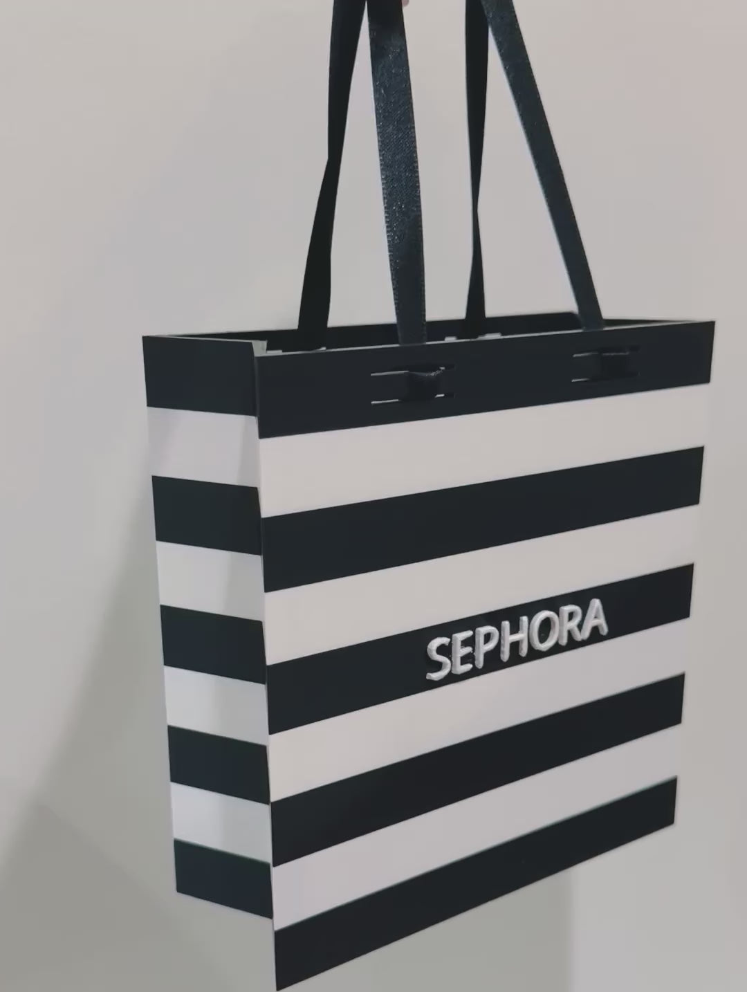 SMALL Sephora Striped W/RIBBON 3D-print bag