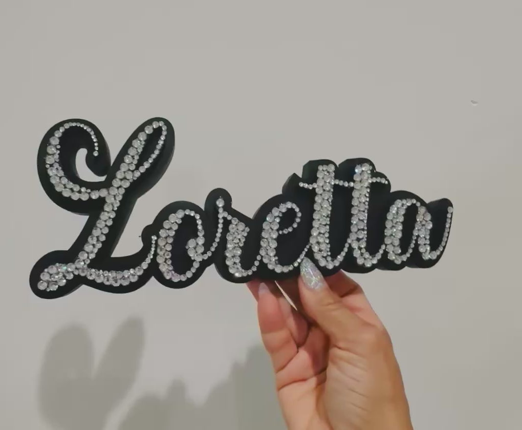 Bling Name plate