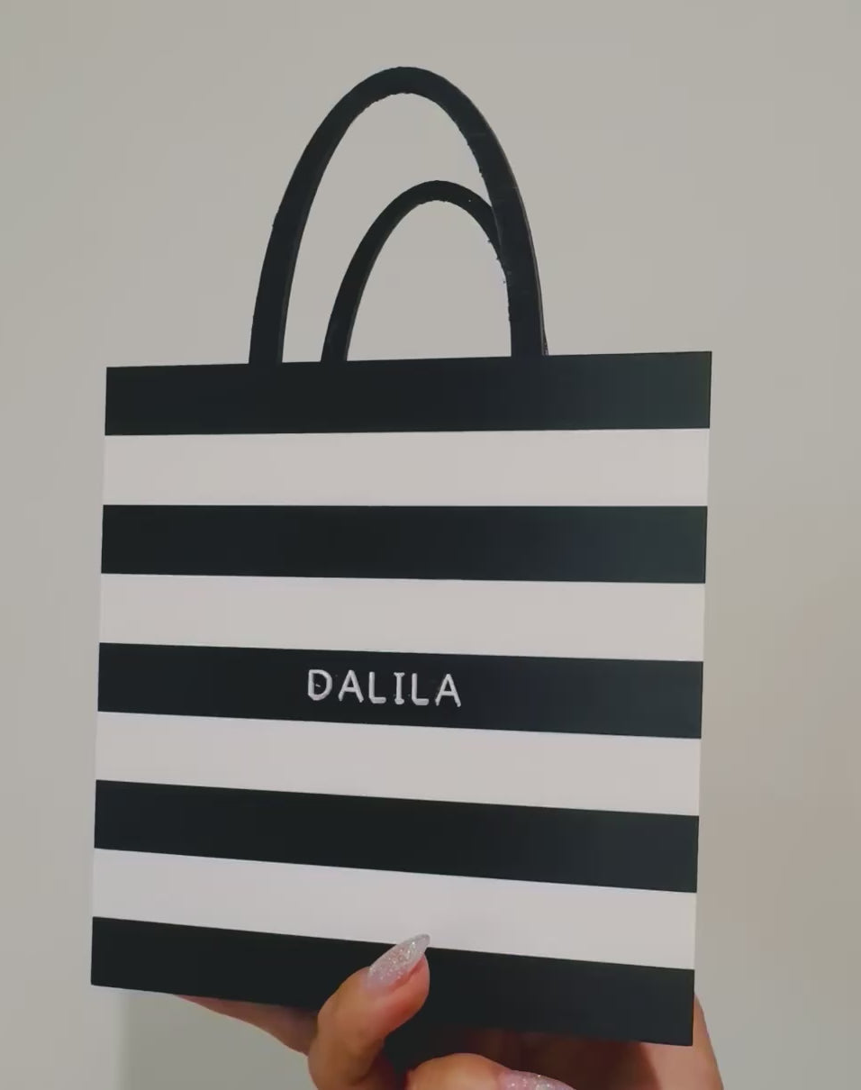 SMALL Sephora Striped W/Handles 3D-print bag